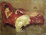 James Abbott Mcneill Whistler Wall Art - Note in Red The Siesta